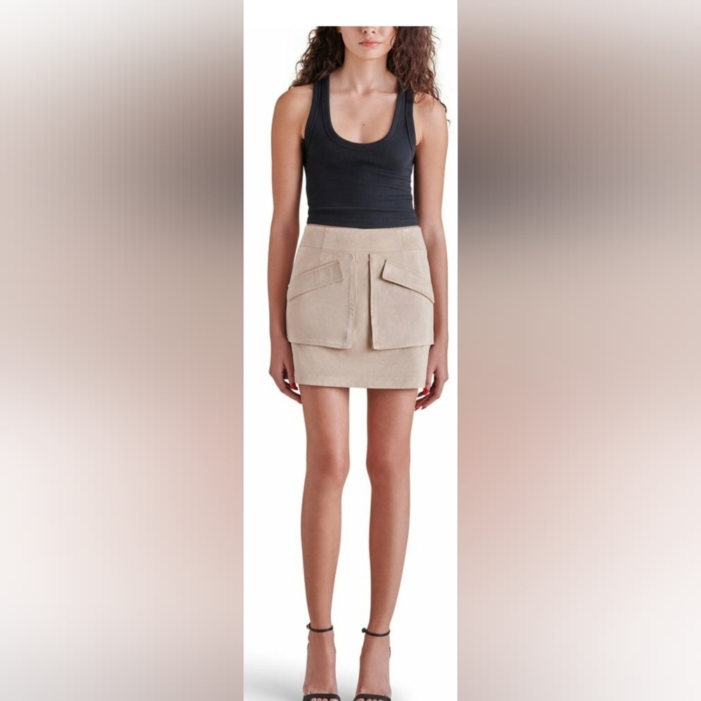 Steve MADDEN NWT CARDONA FAUX SUEDE SKIRT SIZE 6